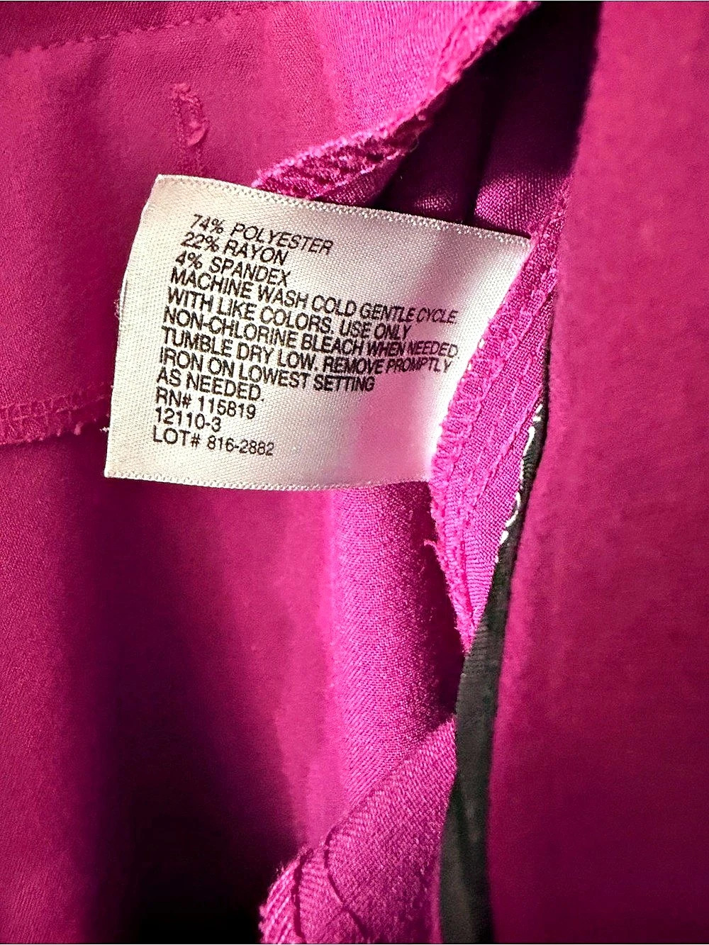 Worthington Purple wide leg dress Pants size 10 - Picture 5 of 5
